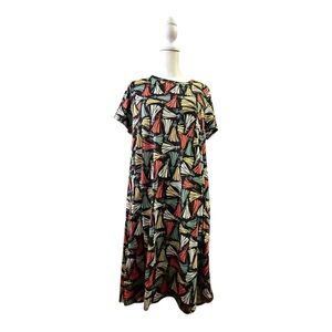 LulaRoe Sleeping Beauty themed Carly Dress Medium Aurora
